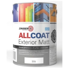 ZINSSER ALLCOAT EXTERIOR WATERBASED MATT  WHITE 2.5L